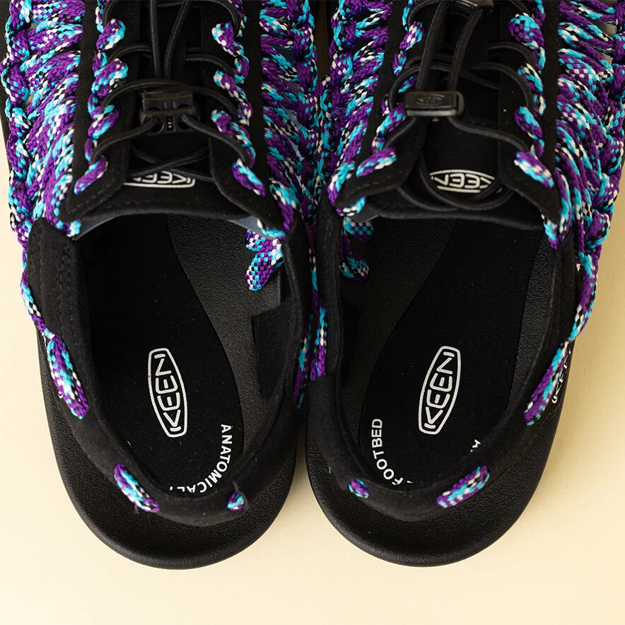 MEN'S UNEEK FLAT X BAMBOO SHOOTS - BLACK/TILLANDSIA PURPLE