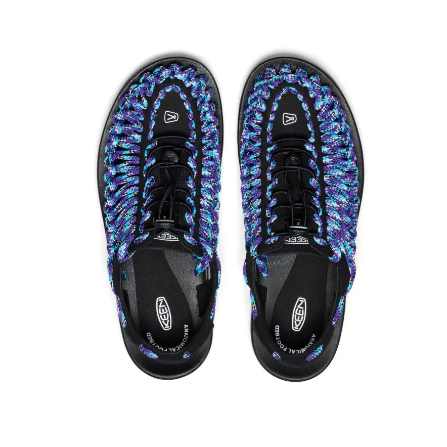 MEN'S UNEEK FLAT X BAMBOO SHOOTS - BLACK/TILLANDSIA PURPLE